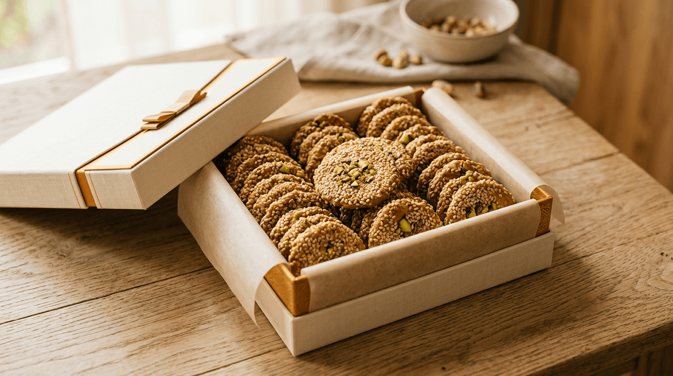 Sesame & Pistachio Barazek